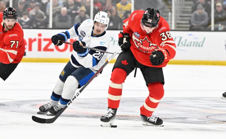 Kanadan olympiajengin mustahevonen hillittömässä iskussa