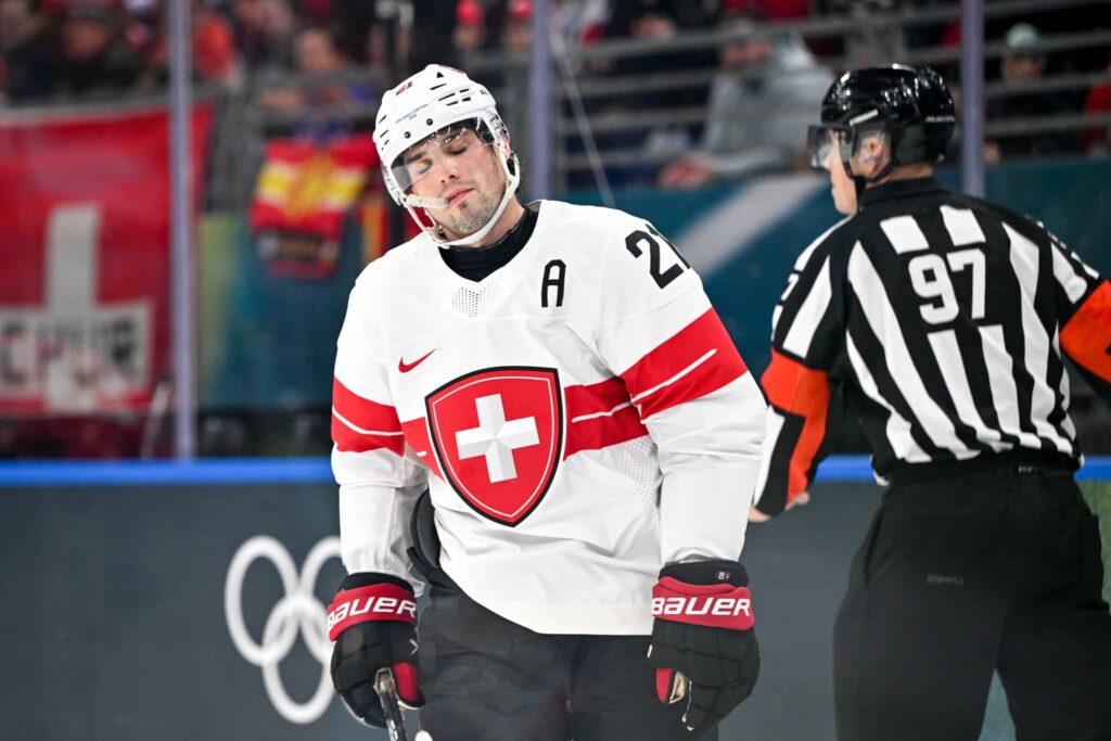 Sveitsin Kevin Fiala loukkaantui Kanadaa vastaan