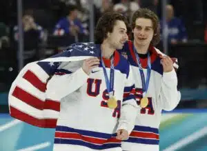 Quinn Hughes ja Jack Hughes